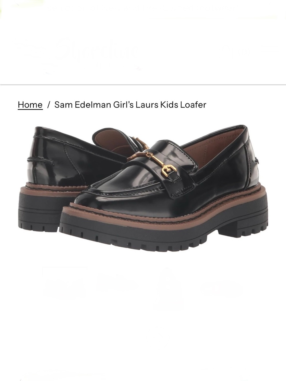 GUC Sam Edelman Girls Laurs Loafer Size 3